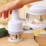 Stainless Steel Manual Food Chopper Handheld Vegetable Onion Press