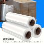 1 Roll 200 Meters Pe Transparent Stretch Film Width 2.36INCH/3.15INCH/3.94INCH/5.9INCH Protection For Takeout Packaging Industrial Preservation Film