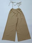 Solid Color Tied Strap Overall Jumpsuit Casual Wide Leg Overall Jumpsuit For Spring & Summer Women's Clothing