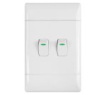 Cbi Light Switch 2L1W 2X4 White Livestainable