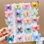 6PCS Little Girls Butterfly Hair Clip Girls Cute Hair Accessories