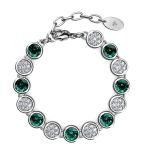 DESTINY Emerald may Birthstone Bracelet With Swarovski Crystals