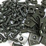 20 50 100PCS Whole Car Screw Base U-shaped Clip Car Modification Clip Metal Interior Mudguard Bumper Protection Clip Metal Seat