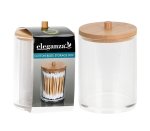 Cotton Bud Organiser Rnd W bam Lid
