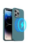 Magnetic Silicone Iphone Case Magsafe-compatible Back Cover For Apple Iphone 12 Pro Max