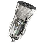 - YS-1206 - 15W Dual USB Fast Charging Car Charger - Black