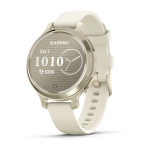 Garmin Lily 2 Active - Lunar Gold With Bone Silicone Band
