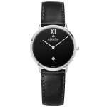 City Black Leather Women's Watch 19515 04