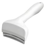 Stainless Steel Pet Deshedding Brush With Handle - Short & Dense Teeth For Short-haired Dogs Efficiently Removes Deep Undercoat