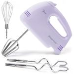 Handmixer Electric Handheld - 7 Speed Portable Kitchen Mixer Electric With 5 Stainless Steel Accessories Whisk Food Beater For W