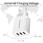 Fast Charge 3 X USB Port Charger + Micro USB Cable