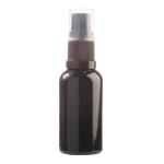 30ML Black Glass Aromatherapy Bottle With Spritzer - Black 18 410