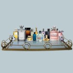 Rectangular Gold Mirror Tray Large