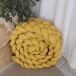 Cot Bumper Braided 5 Strand Mustard