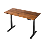 Tekdesk V2.0 - Hardwood Top & Black Frame - Tekdesk V2.0 - 32MM Kiaat Top + Black Frame