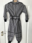 6-7 Years Kids Race Suite Black With Blue Stripe