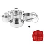 Legend Classic Chef Stainless Steel 7PCE Set + Splatter Screen