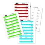 Fellowes Bankers Box Labels Numerical Adhesive Tab - Assorted 33MM 240PK