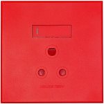 3VR21 1X16A Single Dedicated Socket Outlet 100X100MM Red 3