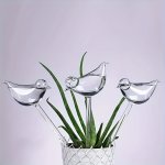 3/5 Pack Bird Shape Self-watering Stakes Transparent Automatic Plant Waterer Irrigation Device For Indoor & Outdoor Garden Flowe
