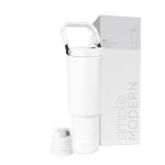Simple Modern Trek Pivot 40OZ Flip Straw Tumbler With Handle Water Bottle & Boot Interchangeable Straw & Chug Lids Insulated Sta