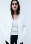 Zip-through Hoodie - White