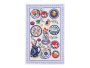 Cotton Mediterranean Plates Tea Towel