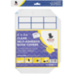 A4 Transparent Self Adhesive Book Cover & Book Label Set 6 Pack