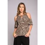 Print Slinky Knit Top
