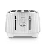 De'Longhi Delonghi 4 Slice Ballerina Toaster White CTD4003.W