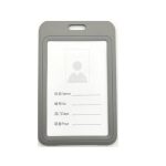 Badge Hard Plastic 54X85 10 Grey