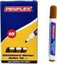 WB15 Whiteboard Markers - 2MM Bullet Tip Box Of 10 Brown