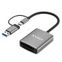 USB 3.0 & Usb-c Xqd/sd Card Reader Dual-slot High-speed Adapter