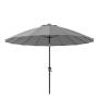 Umbrella Sinae Dark Grey Round Polyester & Aluminium Dia 250CM