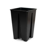 Plastic High Drainage Pot Square 13 X 13 X 20CM - Single Container 1PC