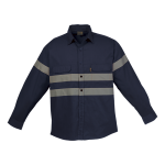 Shaft Safety Shirt Long Sleeve - Navy yellow 5X-LARGE