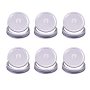 Handheldvac Stainless Steel Wide Mouth Mason Jar Lids Reusable Jar Vacuum Sealer Kit Wide Mouth Silver Fermenting Lids 6 Pack Without Pump