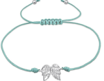 Prianna 925 Sterling Silver Wing Cord Bracelet Adjustable