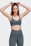 Adidas Performance Stols Back Straps Light Support Workout Bra - Blue Oxide