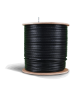 Acconet. Acconet CAT6 Uv Outdoor Ethernet Cable 500M Black Solid Copper Sf tp R