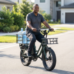 Electric Utility Bike With Front & Rear Carriers