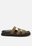 Cotton On Elidy Multi Strap Slide - Washed Leopard