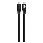 Volkano Slim Series Type-c To Type-c Cable - Black - 1.2M
