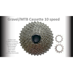 10-SPEED Silver Mtb Cassette 11-36T