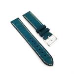 Pueblo Italian Cowhide Leather Strap - Blue Steel Hardware - 22MM