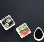 Nova Classic Soy Dish Square 7 Cm Shallow