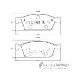 Kbc Brake Pads Front For Ford