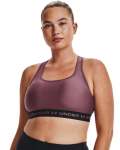 Women's Armour Mid Crossback Sports Bra - Ash Plum LG