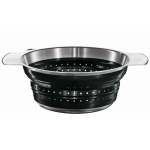 Roesle Collapsible Colander For Easy Storage And Dishwashing 24CM Black