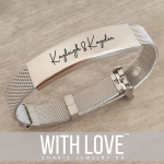 Zannalee Personalized Stainless Steel Bracelet Adjustable Strap Ready In 3 Days